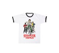 Stranger Things - Bikes Ringer White - T-Shirt - white - L - 100% Cotton,Jersey L