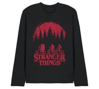 Stranger Things Bikes Unisex Long Sleeve T Shirt, Black, Large
