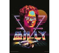 Stranger Things Billy Poster (40cm x 30cm) (Black/Orange/Blue)