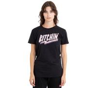 Stranger Things Bitchin Ladies T Shirt, Black, Small