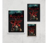 Stranger Things Bleed Giclee Art Print - A2 - White Frame