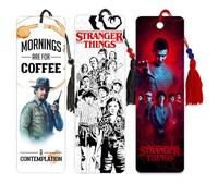 Stranger Things Bookmark Set - Bundle with 3 Collectible Bookmarks Featuring Eleven and More | Stranger Things Merch and Stocking Stuffers