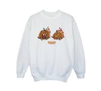 Stranger Things Boy's Demogorgon Pumpkin Sweatshirt in White | Size: 7-8 Years Stranger Things White 7-8 Years