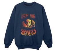 Stranger Things Boy's Raise Your Spirits Sweatshirt in Navy | Size: 12-13 Years Stranger Things Navy 12-13 Years