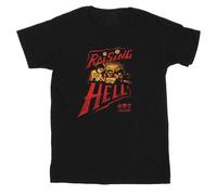 Stranger Things Boy's Raising Hell Cotton T-Shirt in Black | Size: 9 Years Stranger Things Black 9 Years