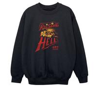 Stranger Things Boy's Raising Hell Sweatshirt in Black | Size: 9 Years Stranger Things Black 9 Years
