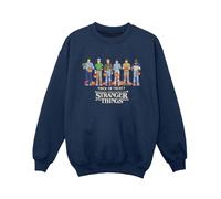 Stranger Things Boy's Trick Or Treat Sweatshirt in Navy | Size: 7-8 Years Stranger Things Navy 7-8 Years