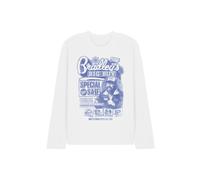Stranger Things Bradley'S Big Buy Advert Long Sleeve T-Shirt, White | Size: Small Stranger Things White S