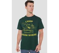 Stranger Things Camp Know Where 1989 T-Shirt, Hunter Green | Size: XL Stranger Things Green XL