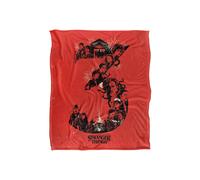 Stranger Things Chapter 3 Poster Super Soft Throw Blanket 152 X 127 Cm Stranger Things Multicolor 152 X 127 Cm