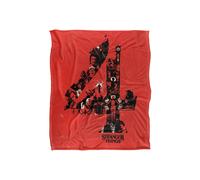 Stranger Things Chapter 4 Poster Super Soft Throw Blanket 152 X 127 Cm Stranger Things Multicolor 152 X 127 Cm