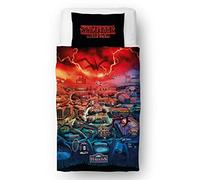 Stranger Things Duvet Cover & Pillowcase Set Black/Red/Blue