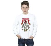 Stranger Things Christmas Demogorgon Sweatshirt Netflix White 7-8 Years