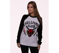 Christmas Jumper Hellfire Club Unisex Ugly Sweater Stranger Things White L