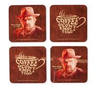 Stranger Things Coffee & Contemplation Coaster Set | Size: 4 Pack Stranger Things Multicolor 4 Pack
