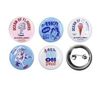 Stranger Things Collectible Button Sets Pins, One Size, Alloy Steel, no gemstone