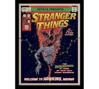 Stranger Things Comic Art Print, Framed 30x40cm by Stranger Things
