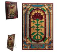 Stranger Things Creel House Stained Glass Resin Plaque - Officially Licensed Wall & Desk Display