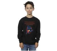 Stranger Things Demo Cave Sweatshirt Netflix Black 7-8 Years