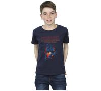 Stranger Things Demo Cave T-Shirt Netflix Navy 7-8 Years