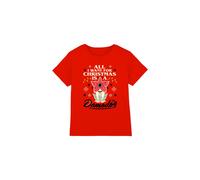Stranger Things Demodog Christmas Kids T-Shirt, Red | Size: 7-8 Years Stranger Things Red 7-8 Years