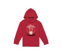 Stranger Things Demodog Christmas Youth Kids Pull-Over Hoodie, Red | Size: 12-13 Years Stranger Things Red 12-13 Years