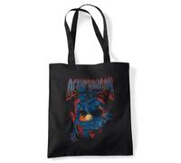 Stranger Things Demogorgon Band Grocery Travel Reusable Tote Bag, Black