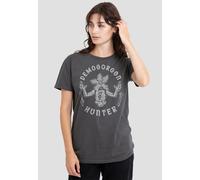 Stranger Things Demogorgon Hunter Ladies T Shirt, Charcoal Stranger Things Charcoal L