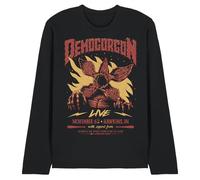 Stranger Things Demogorgon Live Unisex Long Sleeve T Shirt, Black, Small