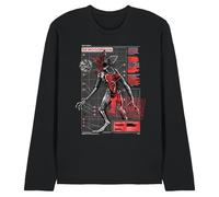 Stranger Things Demogorgon Monster Unisex Long Sleeve T Shirt, Black, Large