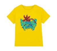 Stranger Things Demogorgon Sketch Kids T Shirt, Yellow, 12-13