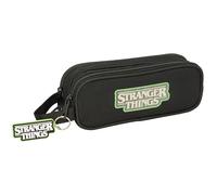 STRANGER THINGS - Double Child's Pencil Case, Children's Pencil Case, Ideal for School Age Children, Comfortable and Versatile, Quality and Resistance, 21 x 6 x 8 cm