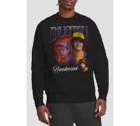 Stranger Things Dustin Homage Sweatshirt, Black | Size: Small Stranger Things Black S