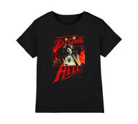 Stranger Things Eddie Munson Raising Hell Boys T Shirt, Black, 9-10 Years