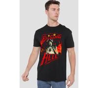 Stranger Things Eddie Munson Raising Hell T-Shirt, Black | Size: 5XL Stranger Things Black 5XL
