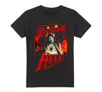 Stranger Things Eddie Munson Raising Hell Unisex T Shirt, Black, Medium