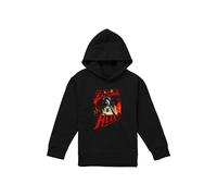 Stranger Things Eddie Munson Raising Hell Youth Kids Pull-Over Hoodie, Black Netflix Black 12-13 Years