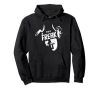 Stranger Things Eddie Munson The Freak Pullover Hoodie, Adult Unisex, Black, Medium