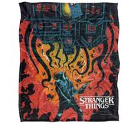 Stranger Things Eddie Munson Upside Down Creep House Poster Silky Touch Super Soft Throw Blanket 152 X 127 Cm, White