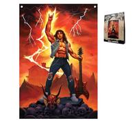 Stranger Things Eddie Munson Wall Banner - Officially Licensed Large Netflix Series Decor, 125 x 85cm, Metal Eyelets for Hanging