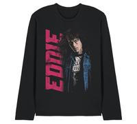 Stranger Things Eddie Neo Homage Unisex Long Sleeve T Shirt, Black, Large