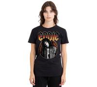 Stranger Things Eddie Rock Band Ladies T Shirt, Black, Small