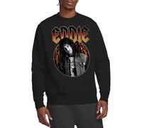 Stranger Things Eddie Rock Band Unisex Sweatshirt, Black, Small