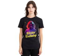 Stranger Things Eleven Bitchin' Birthday Ladies T Shirt, Black, Large