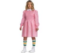 DISGUISE 123659K-EU-6 Eleven Pink Dress Tween Classic (Eu) Costume, M (7-8)