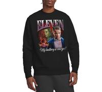 Stranger Things Eleven Homage Unisex Sweatshirt, Black, Small