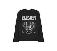Stranger Things Eleven Laboratory Unisex Long Sleeve T Shirt, Black, Small