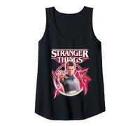 Stranger Things Eleven Lightning Poster Tank Top, Women, Black, XX-Large