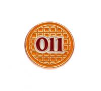 Stranger Things Enamel Button Badge with Eggo Waffle and 011 (2.5cm) - Official Merchandise