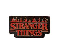 Stranger Things Enamel Pin Badge (Fire Logo Design) 10.7cm x 6.7cm X 1cm Novelty Enamel Badge, Great Stranger Things Gifts - Official Stranger Things Merchandise
